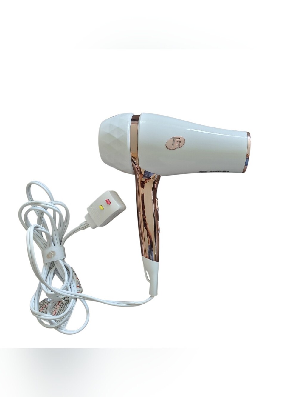 T3 Tourmaline Featherweight White and Rose Gold Hair Dryer